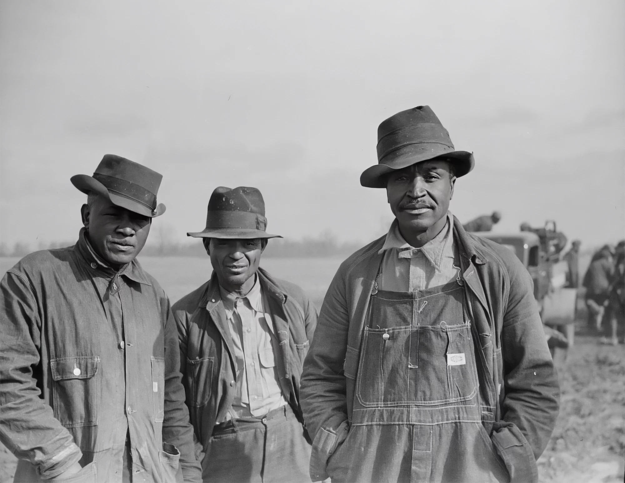 Old image of three african american freed men
